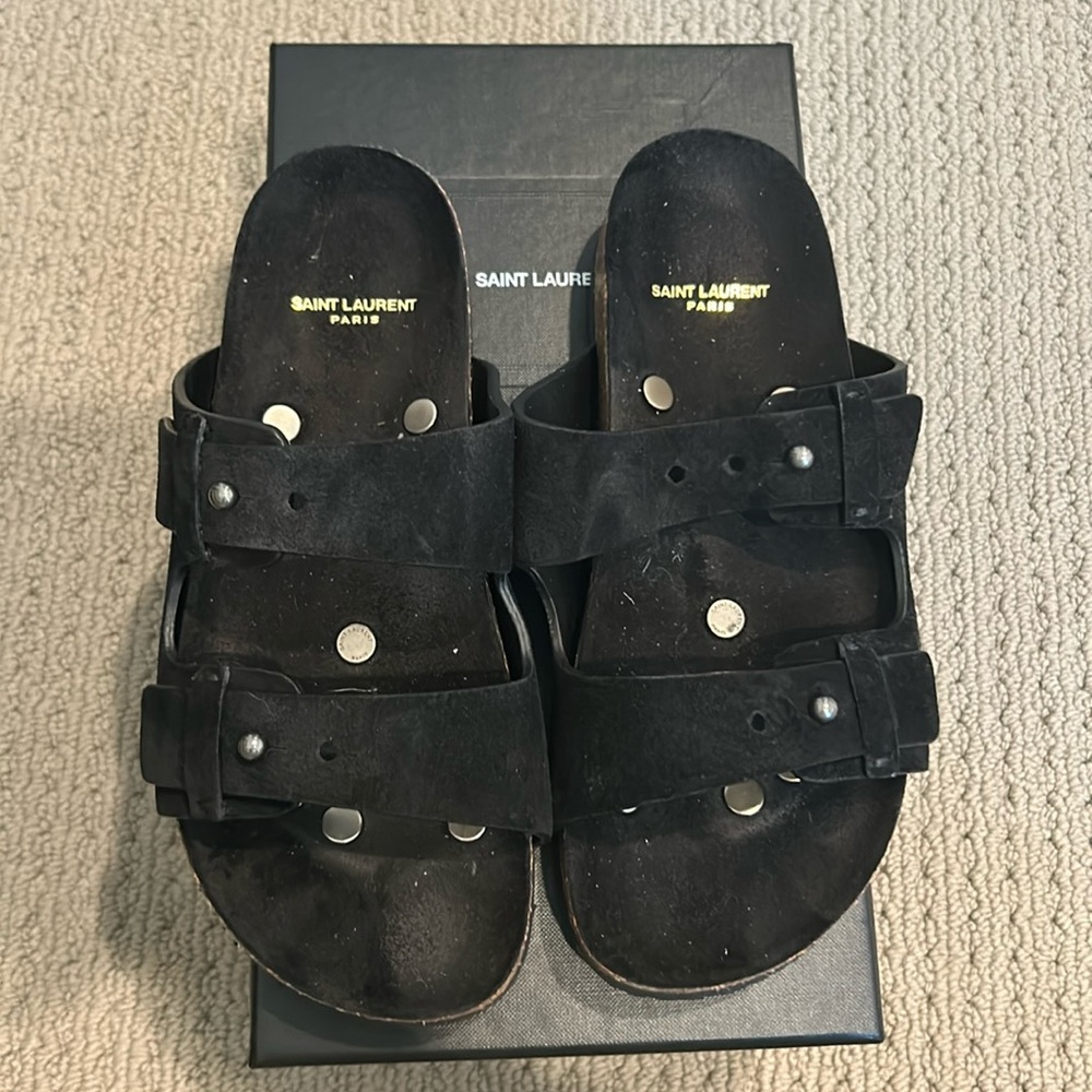 Saint Laurent Otterproof sandals in Black